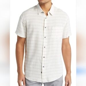 Old Navy Men's White Casual Button Down Shirt with Relaxed Fit - XL NWT